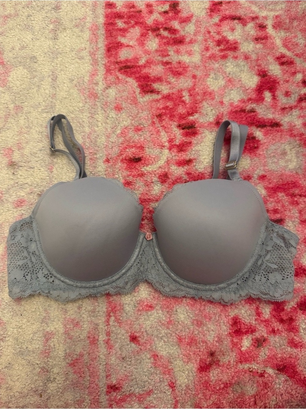 Victoria's Secret Gray Lace T-Shirt Bra